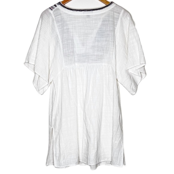 J. Crew Beaded Cotton Tunic with Tassles - Size Medium - Picture 4 of 7